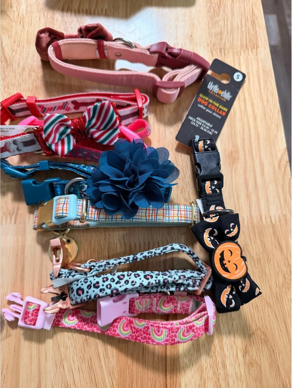 Ultra Pet Dog Collars Set of 7 Assorted Styles and Colors
